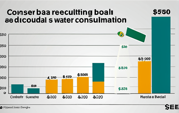 **
A professional, confident individual (gender neutral - consider a modern, stylish business look appropriate for Brazil or Portugal) presenting a slide showcasing a clear bar graph demonstrating a 30% reduction in water consumption, highlighting the monetary savings in *Reais* (R$) - R$500 mil - using a sleek, modern design aesthetic. The background hints at a modern, eco-conscious corporate environment. Focus on conveying success, impact, and data-driven results.
**