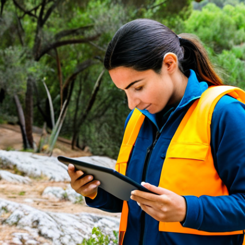 Home 25 Environmental Engineer in Public Service**
"A fully clothed environmental engineer in appropriate attire, inspecting a pristine national park in Portugal. She's holding a tablet displaying environmental data. Background shows diverse flora and fauna, emphasizing conservation. Perfect anatomy, correct proportions, natural pose. Safe for work, appropriate content, professional, modest, family-friendly. High-quality, professional photography."
**