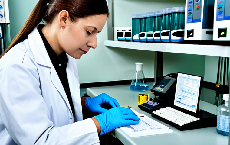 **

"A qualified Environmental Health Technician, fully clothed in professional attire, is diligently working at a laboratory bench, analyzing samples. The lab is well-equipped with modern instruments, bright lighting, and safety signage. The scene emphasizes precision, attention to detail, and commitment to scientific standards. Perfect anatomy, correct proportions, natural pose, well-formed hands, proper finger count. Safe for work, appropriate content, professional, family-friendly, modest."

**