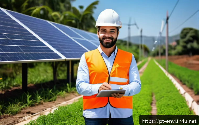 환경기술자 취업 지원 팁 - A professional environmental engineer working on a sustainable urban development project in Brazil, ...